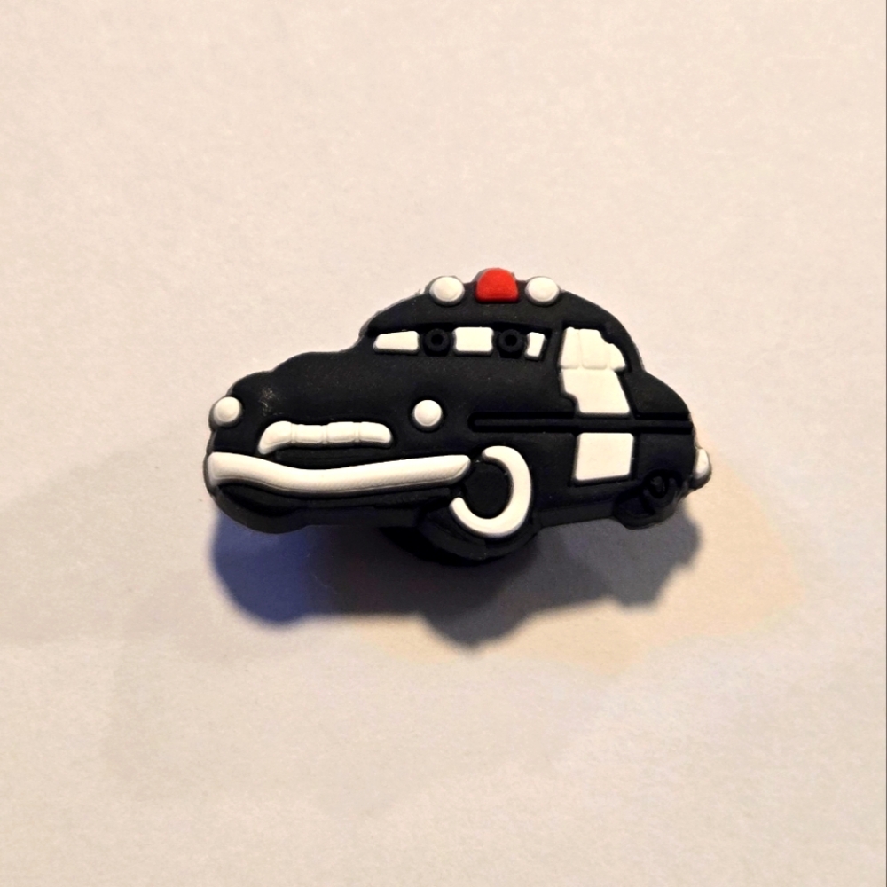 3/$10🖤 Police Car Croc Charm